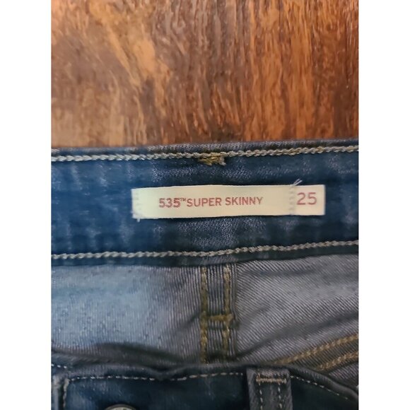Levi's 535 Super Skinny jeans size 25 - SUPER CUTE - Picture 3 of 4